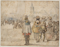 O+ 008
<br/>
Aan het ijs bij Den Haag
<br/>
<em>Avercamp, Hendrick (1585-1634)</em>